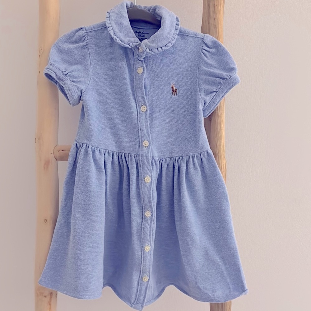 Polo by Ralph Lauren Blue Dress with Peter Pan Collar and Bloomers